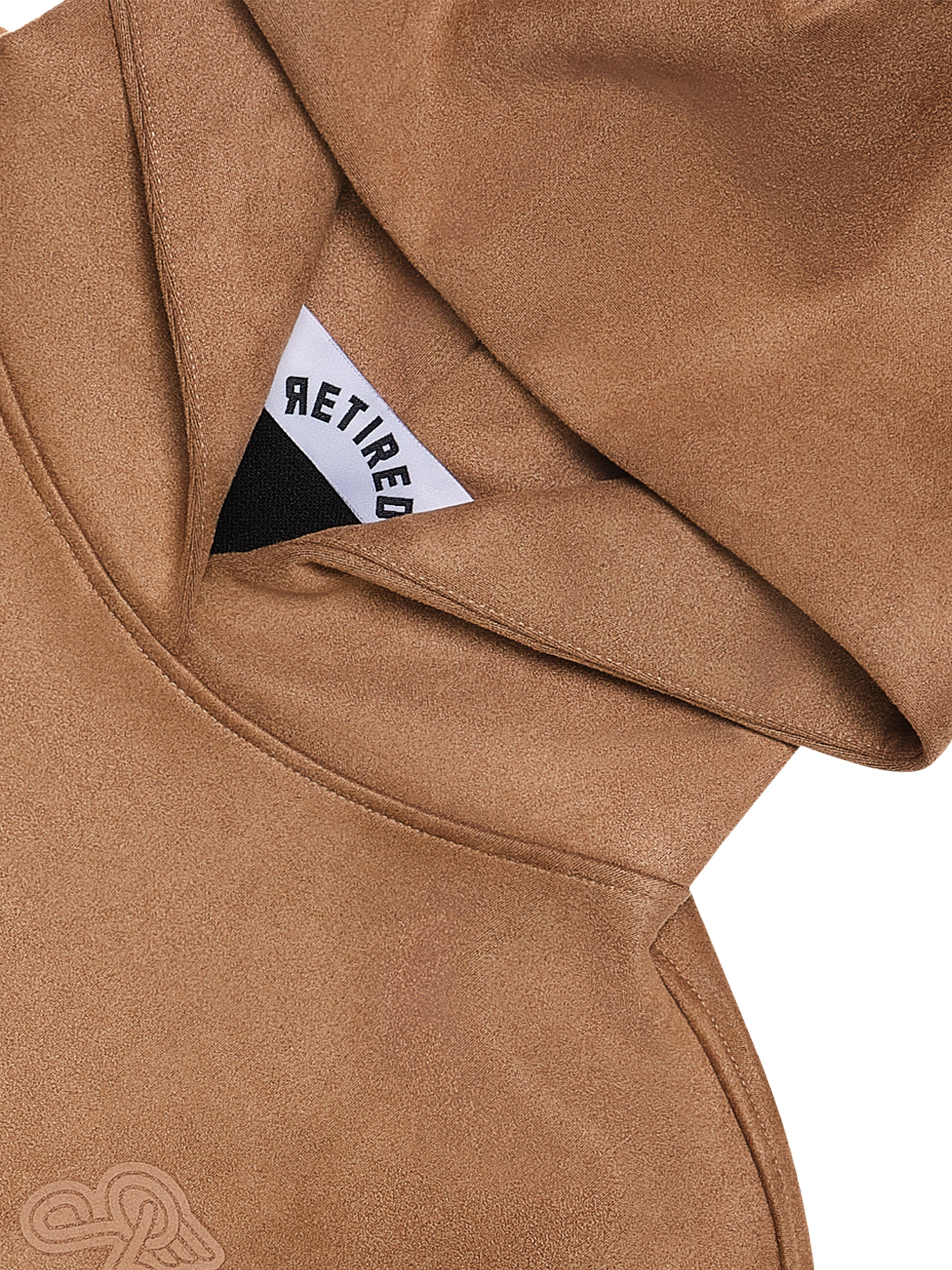 RFS FAUX SUEDE TUNNEL HOODIE